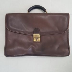 Genuine leather Men's vintage Briefcase